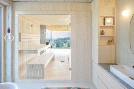 Das schwarze Haus am Hang, Sauna Manuel Theodor Kreuzer Photography
